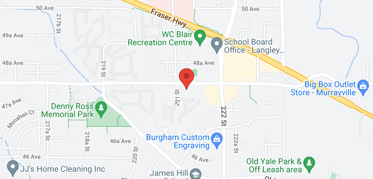 map of 219 22150 48TH AVENUE